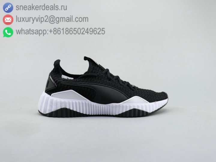 Puma Platform Trace Wns Unisex Running Shoes Black White Size 36-44